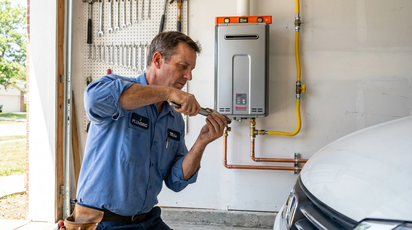 Tankless water heater installation by a Johns Plumbing LLC plumber in Irmo